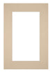 Passepartout 62x93cm Karton Beige Rand 6cm Gerade - Vorne | Yourdecoration.de