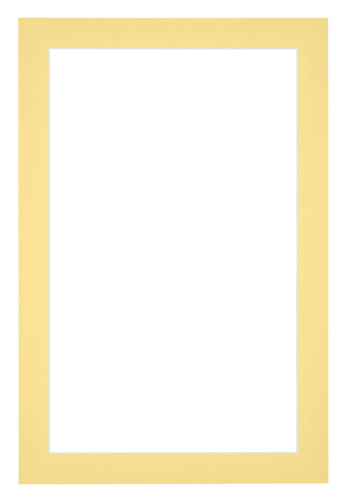 Passepartout 40x60cm Karton Gelb Rand 3cm Gerade - Vorne | Yourdecoration.de