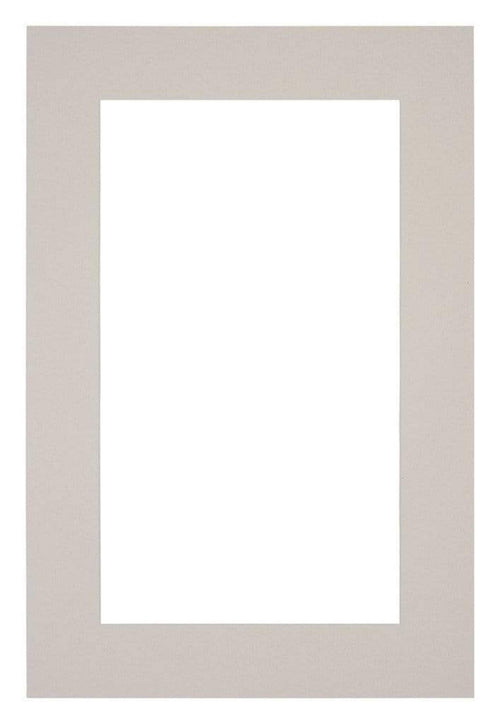 Passepartout 62x93cm Karton Grau Granit Rand 5cm Gerade - Vorne | Yourdecoration.de