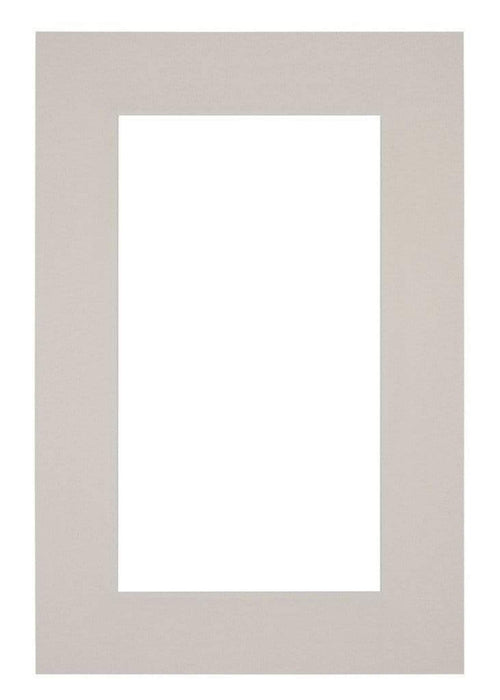 Passepartout 61x91,5cm Karton Grau Granit Rand 6cm Gerade - Vorne | Yourdecoration.de