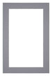 Passepartout 62x93cm Karton Grau Rand 4cm Gerade - Vorne | Yourdecoration.de