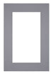 Passepartout 61x91,5cm Karton Grau Rand 6cm Gerade - Vorne | Yourdecoration.de
