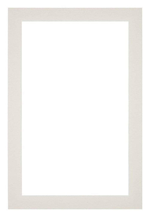 Passepartout 60x90cm Karton Hellgrau Rand 3cm Gerade - Vorne | Yourdecoration.de
