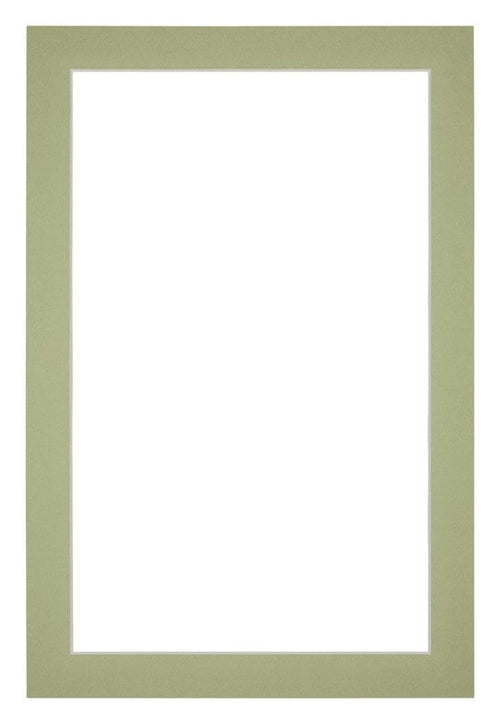 Passepartout 60x90cm Karton Mintgrün Rand 3cm Gerade - Vorne | Yourdecoration.de