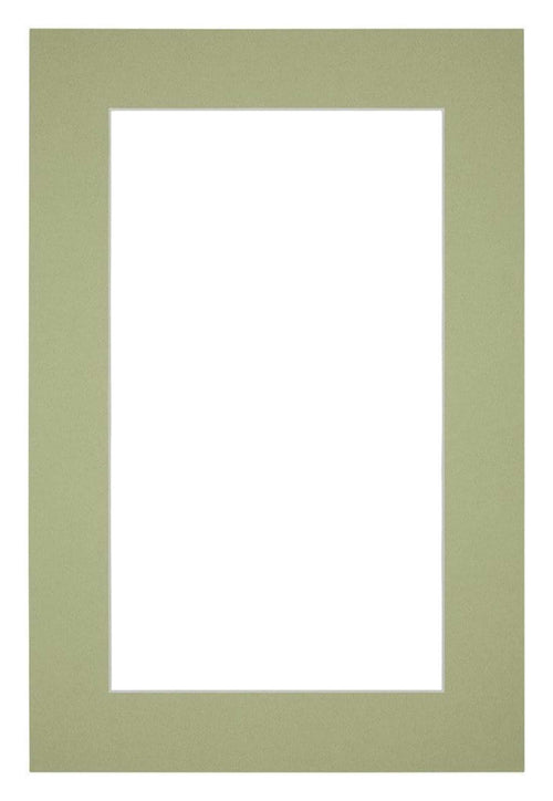 Passepartout 62x93cm Karton Mintgrün Rand 5cm Gerade - Vorne | Yourdecoration.de