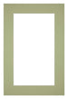 Passepartout 30x45cm Karton Mintgrün Rand 5cm Gerade - Vorne | Yourdecoration.de