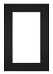 Passepartout 62x93cm Karton Schwarz Rand 6cm Gerade - Vorne | Yourdecoration.de