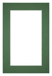 Passepartout 30x45cm Karton Waldgrün Rand 5cm Gerade - Vorne | Yourdecoration.de