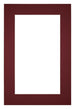 Passepartout 62x93cm Karton Weinrot Rand 5cm Gerade - Vorne | Yourdecoration.de