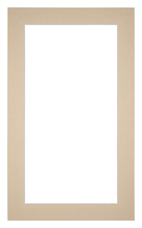 Passepartout 30x50cm Karton Beige Rand 4cm Gerade - Vorne | Yourdecoration.de