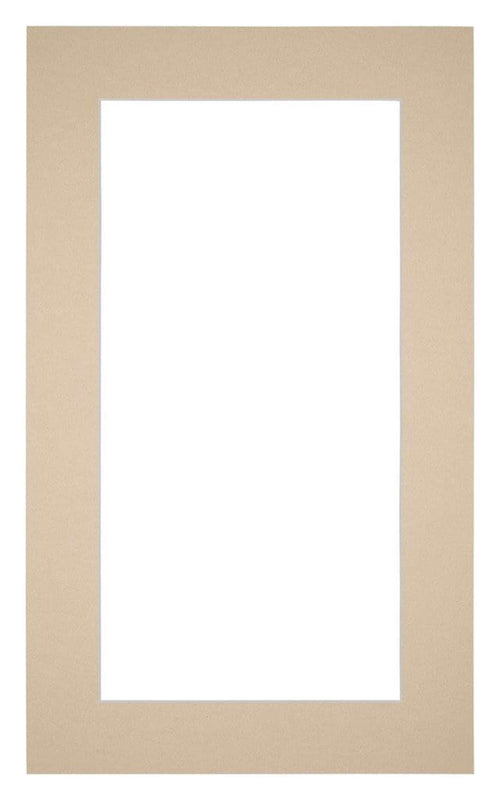 Passepartout 30x50cm Karton Beige Rand 5cm Gerade - Vorne | Yourdecoration.de