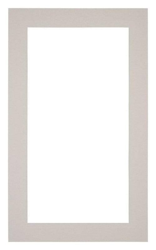 Passepartout 30x50cm Karton Grau Granit Rand 4cm Gerade - Vorne | Yourdecoration.de