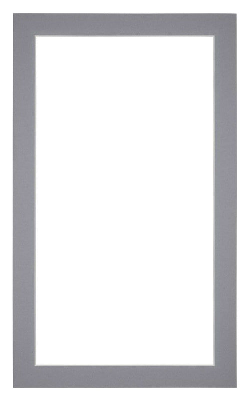 Passepartout 30x50cm Karton Grau Rand 3cm Gerade - Vorne | Yourdecoration.de