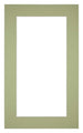 Passepartout 30x50cm Karton Mintgrün Rand 5cm Gerade - Vorne | Yourdecoration.de
