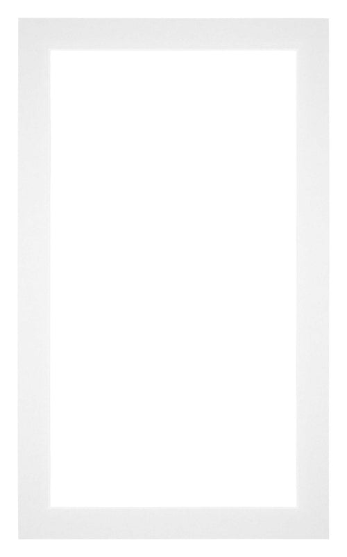 Passepartout 30x50cm Karton Weiss Rand 3cm Gerade - Vorne | Yourdecoration.de