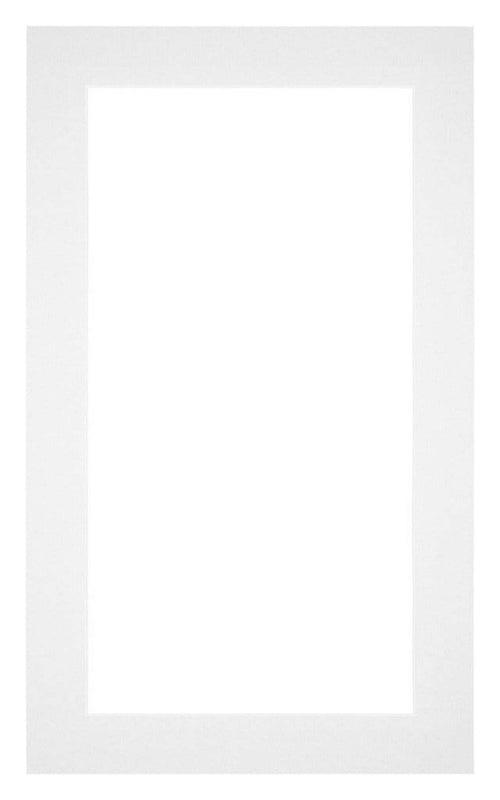 Passepartout 30x50cm Karton Weiss Rand 4cm Gerade - Vorne | Yourdecoration.de
