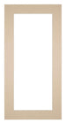 Passepartout 30x60cm Karton Beige Rand 5cm Gerade - Vorne | Yourdecoration.de