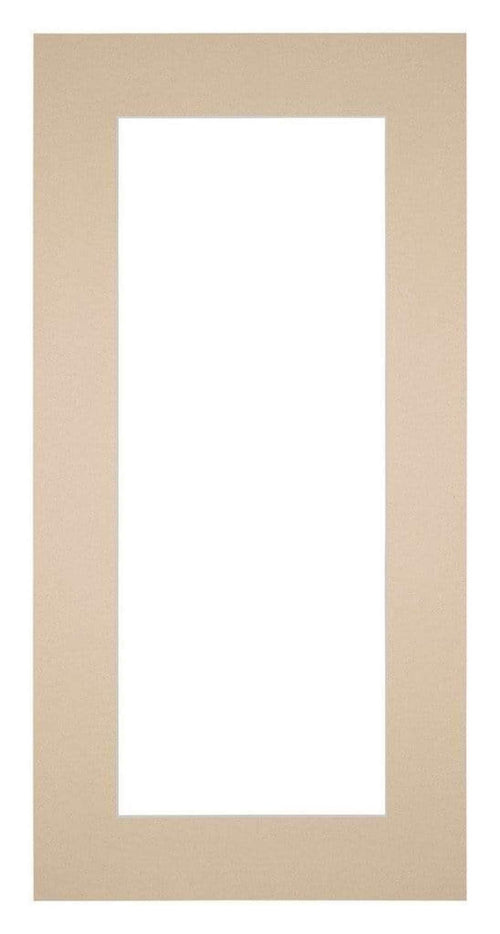 Passepartout 40x70cm Karton Beige Rand 6cm Gerade - Vorne | Yourdecoration.de