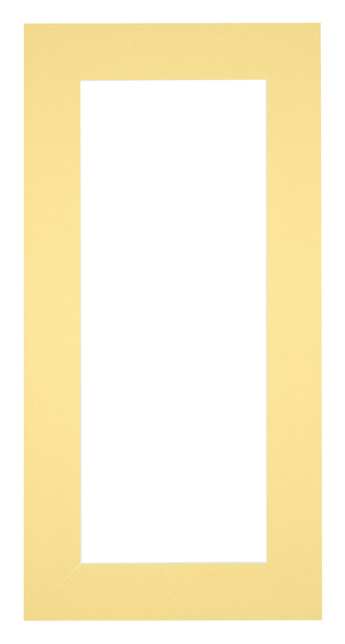 Passepartout 40x70cm Karton Gelb Rand 6cm Gerade - Vorne | Yourdecoration.de