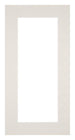 Passepartout 45x80cm Karton Hellgrau Rand 6cm Gerade - Vorne | Yourdecoration.de