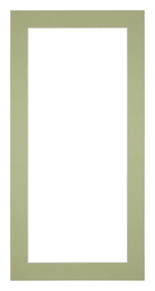 Passepartout 45x80cm Karton Mintgrün Rand 4cm Gerade - Vorne | Yourdecoration.de