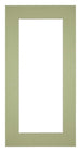 Passepartout 45x80cm Karton Mintgrün Rand 6cm Gerade - Vorne | Yourdecoration.de