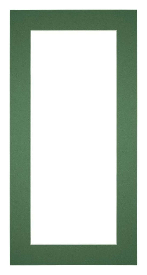 Passepartout 20x40cm Karton Waldgrün Rand 5cm Gerade - Vorne | Yourdecoration.de