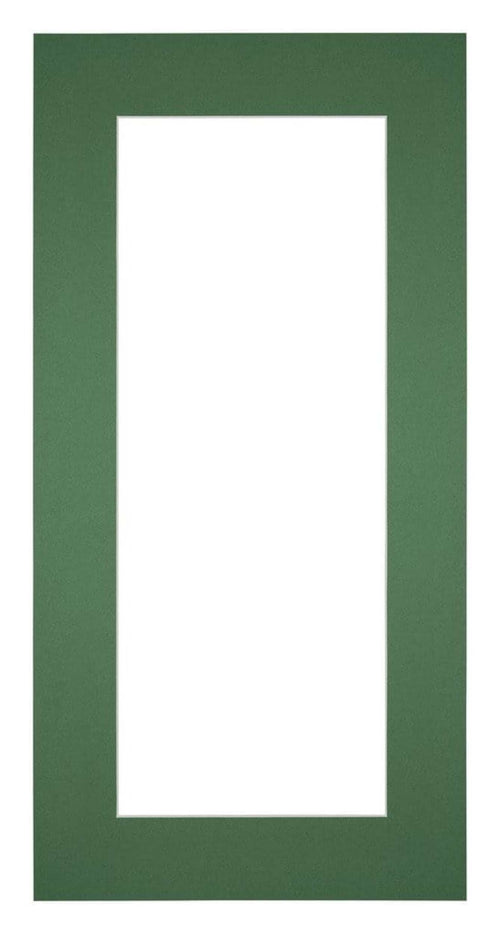 Passepartout 40x70cm Karton Waldgrün Rand 6cm Gerade - Vorne | Yourdecoration.de