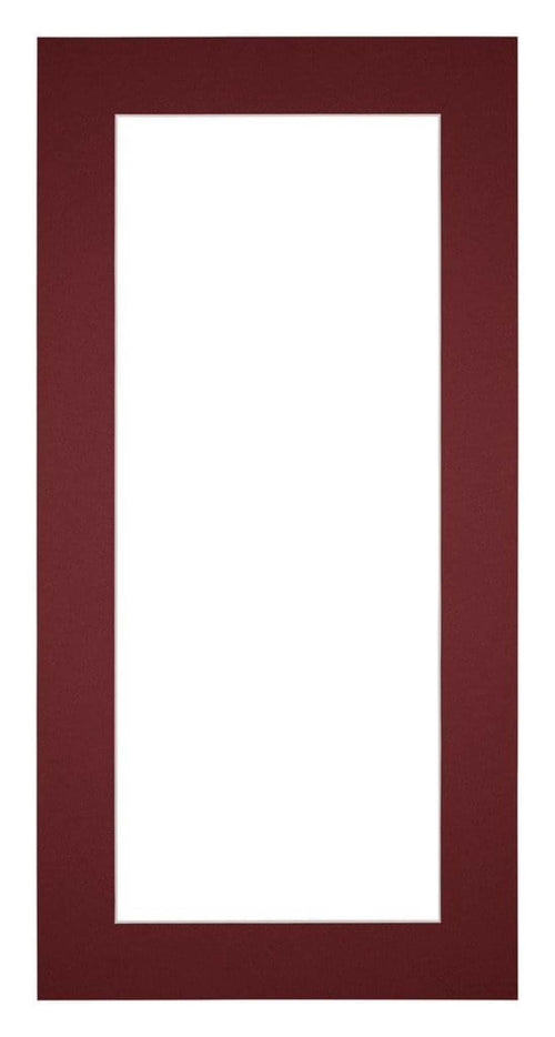 Passepartout 40x70cm Karton Weinrot Rand 5cm Gerade - Vorne | Yourdecoration.de