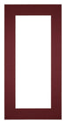Passepartout 40x70cm Karton Weinrot Rand 6cm Gerade - Vorne | Yourdecoration.de