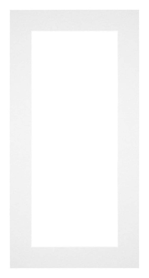 Passepartout 40x70cm Karton Weiss Rand 5cm Gerade - Vorne | Yourdecoration.de