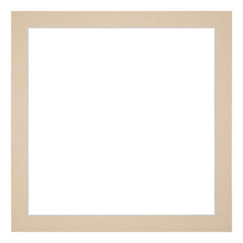 Passepartout 25x25cm Karton Beige Rand 3cm Gerade - Vorne | Yourdecoration.de