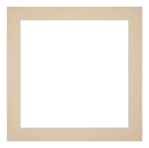 Passepartout 20x20cm Karton Beige Rand 4cm Gerade - Vorne | Yourdecoration.de