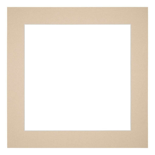 Passepartout 35x35cm Karton Beige Rand 5cm Gerade - Vorne | Yourdecoration.de