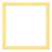 Passepartout 25x25cm Karton Gelb Rand 3cm Gerade - Vorne | Yourdecoration.de