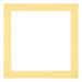 Passepartout 20x20cm Karton Gelb Rand 4cm Gerade - Vorne | Yourdecoration.de