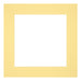 Passepartout 40x40cm Karton Gelb Rand 6cm Gerade - Vorne | Yourdecoration.de