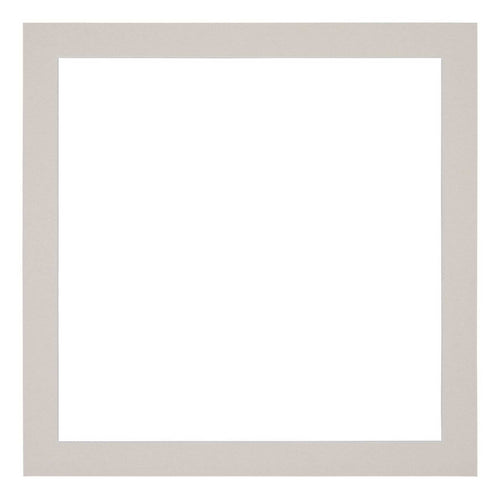 Passepartout 25x25cm Karton Grau Granit Rand 3cm Gerade - Vorne | Yourdecoration.de