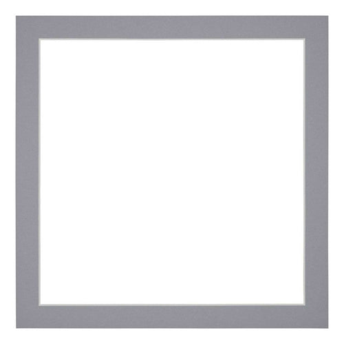 Passepartout 45x45cm Karton Grau Rand 3cm Gerade - Vorne | Yourdecoration.de