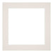 Passepartout 40x40cm Karton Hellgrau Rand 5cm Gerade - Vorne | Yourdecoration.de