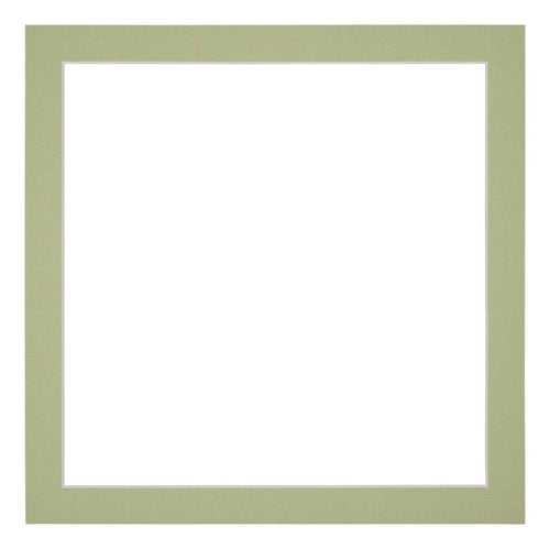 Passepartout 30x30cm Karton Mintgrün Rand 3cm Gerade - Vorne | Yourdecoration.de