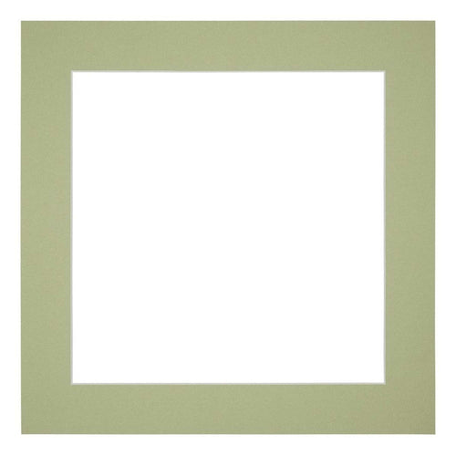 Passepartout 30x30cm Karton Mintgrün Rand 5cm Gerade - Vorne | Yourdecoration.de