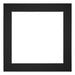 Passepartout 40x40cm Karton Schwarz Rand 5cm Gerade - Vorne | Yourdecoration.de