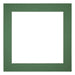 Passepartout 40x40cm Karton Waldgrün Rand 5cm Gerade - Vorne | Yourdecoration.de
