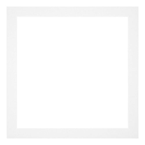 Passepartout 25x25cm Karton Weiss Rand 3cm Gerade - Vorne | Yourdecoration.de