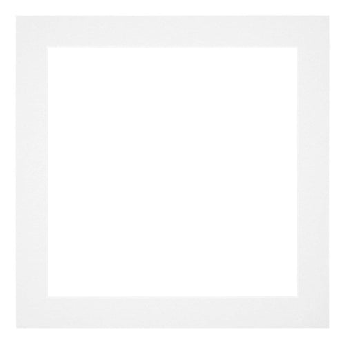 Passepartout 20x20cm Karton Weiss Rand 4cm Gerade - Vorne | Yourdecoration.de