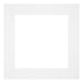 Passepartout 25x25cm Karton Weiss Rand 6cm Gerade - Vorne | Yourdecoration.de