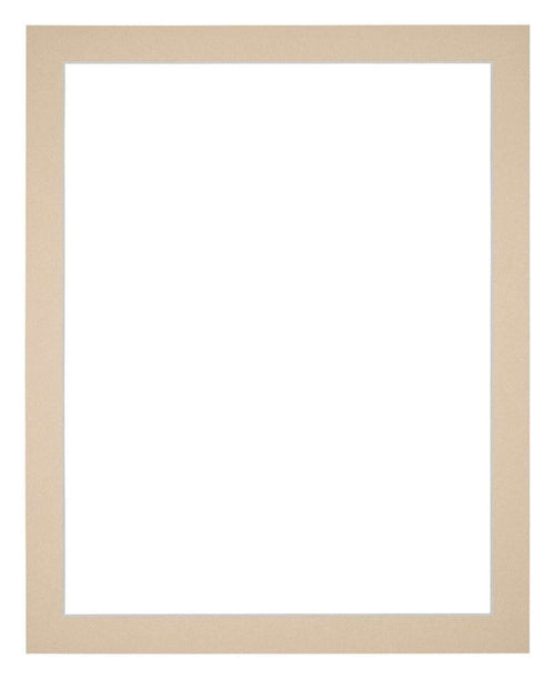 Passepartout 20x25cm Karton Beige Rand 3cm Gerade - Vorne | Yourdecoration.de