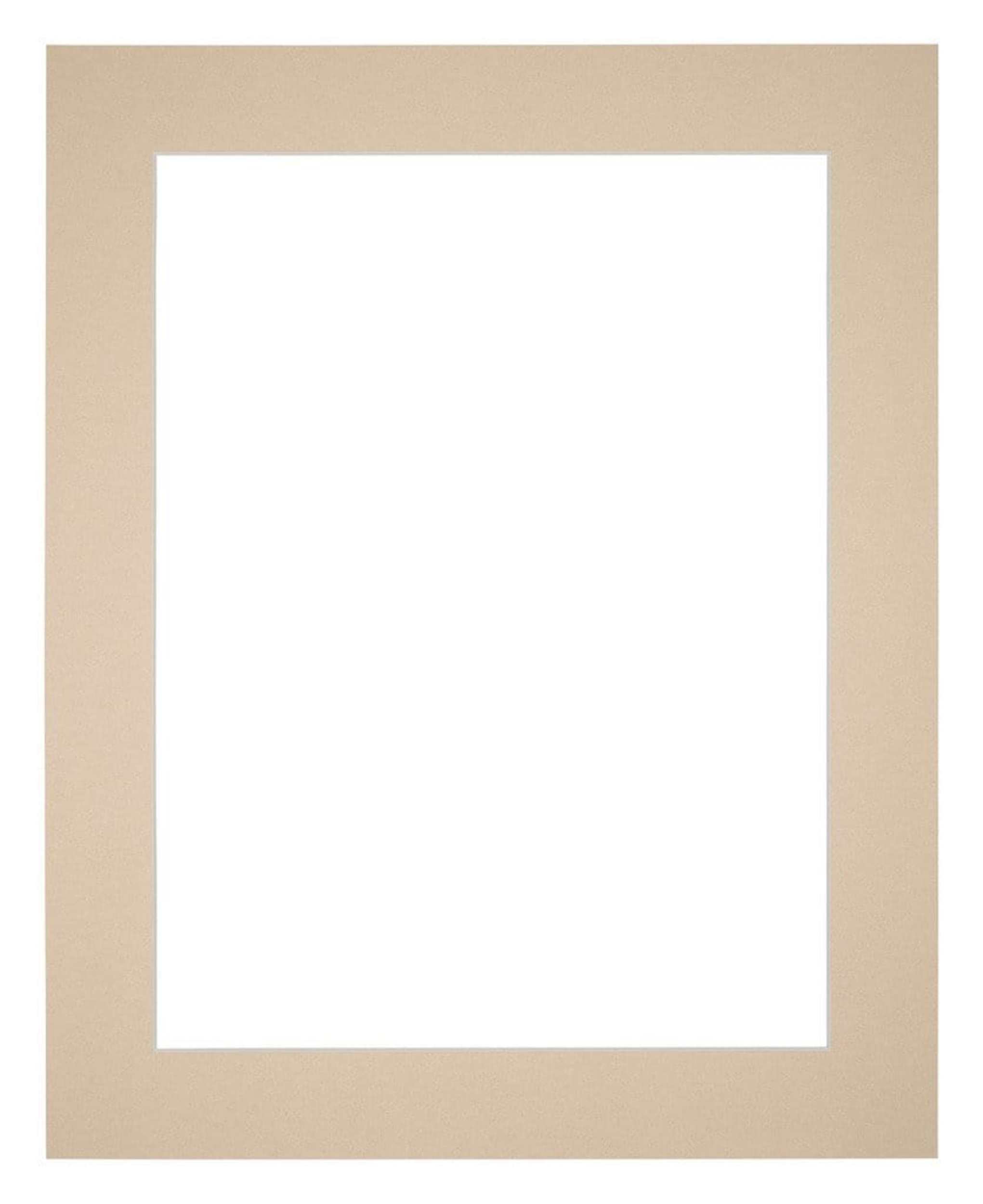 Passepartout Bianco Per Cornice 35x45 Cm, Apertura 25x35 Cm, Bordo Inclinato A 45°, Cartone 630 G/m²