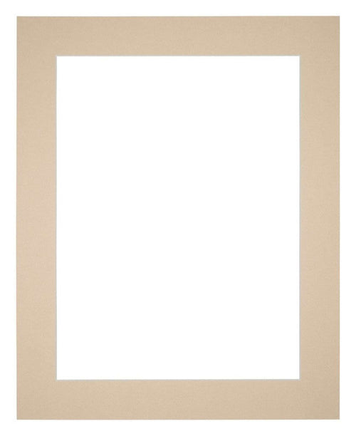 Passepartout 50x60cm Karton Beige Rand 5cm Gerade - Vorne | Yourdecoration.de